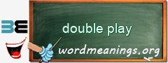 WordMeaning blackboard for double play